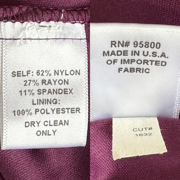 Kiyonna Plum Scalloped Lace Boudoir Dress Kiyonna Size 2 - 18/20 - Picture 11 of 12